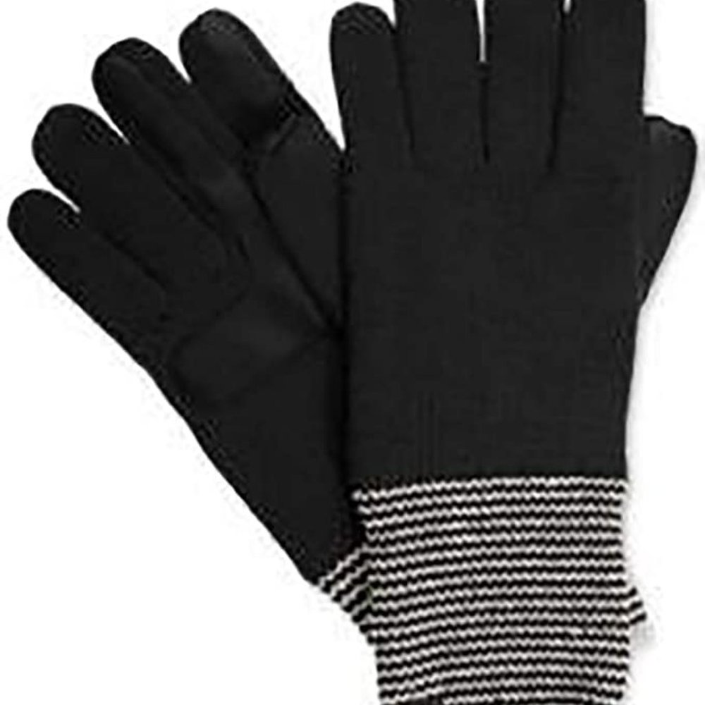 Isotoner Women's smartDRI Striped-Cuff Gloves